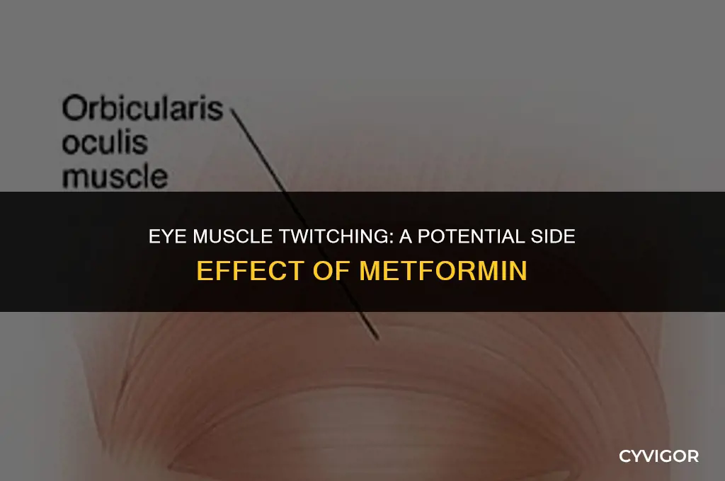 do you get twitching of eye muscles with metformin