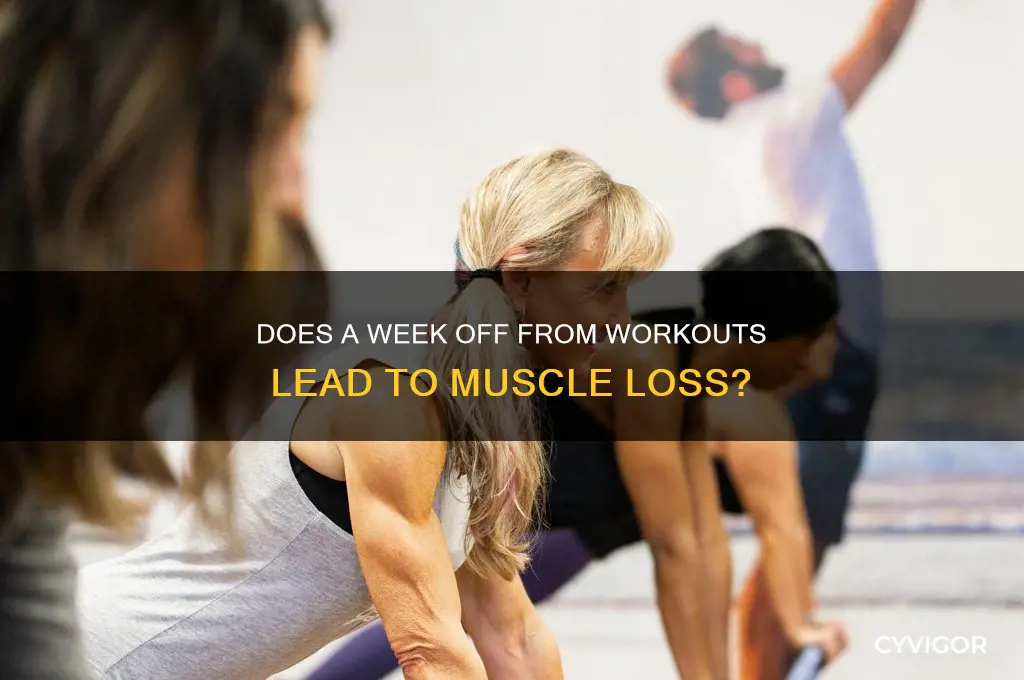 do you lose muscle not working out for a week