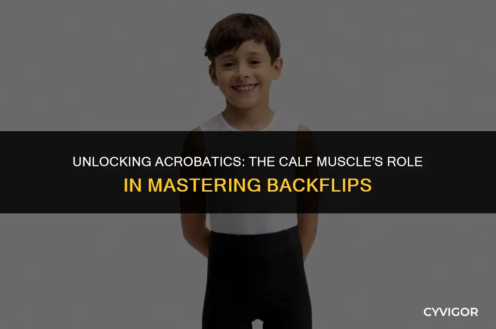 do you need calf muscle to do backflip