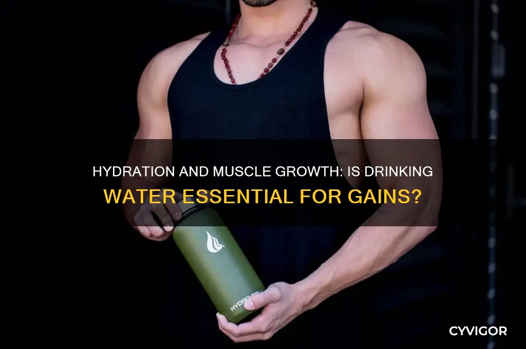 do you need to drink water to gain muscle