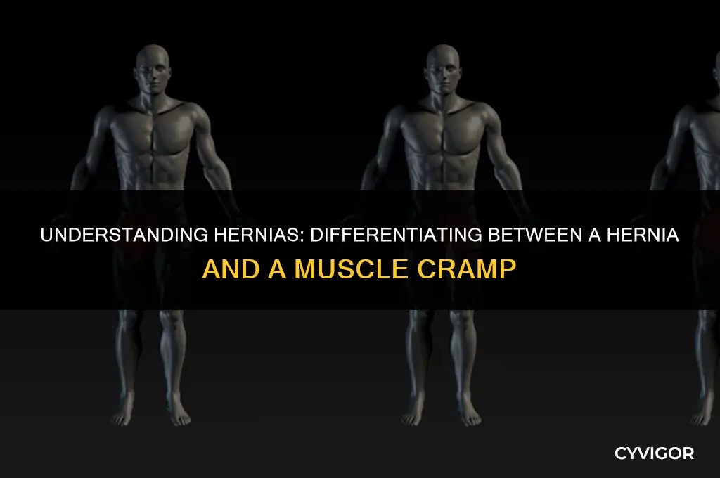 does a hernia feel like a muscle cramp