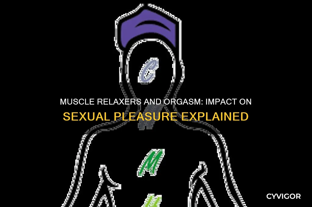 does a muscle relaxer affect having an orgasm