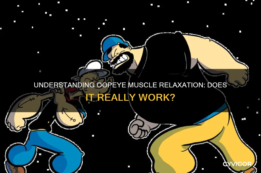 does a oopeye muscle relax