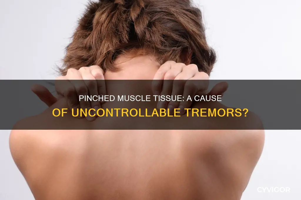 does a pinched muscle tissue cause tremors