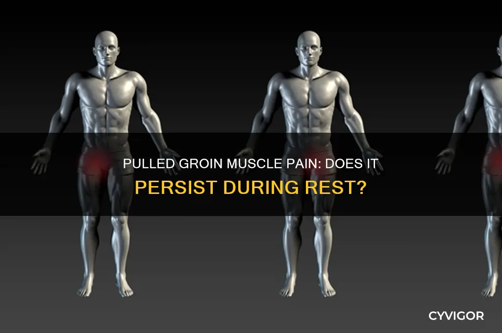 does a pulled goin muscle hurt while resting