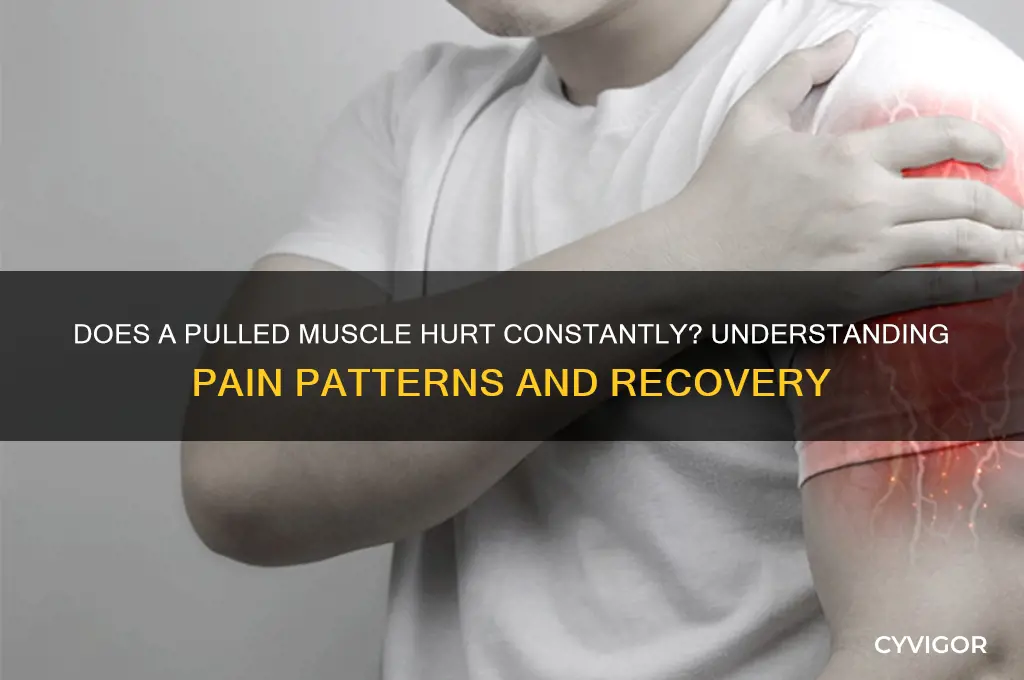 does a pulled muscle hurt all the time