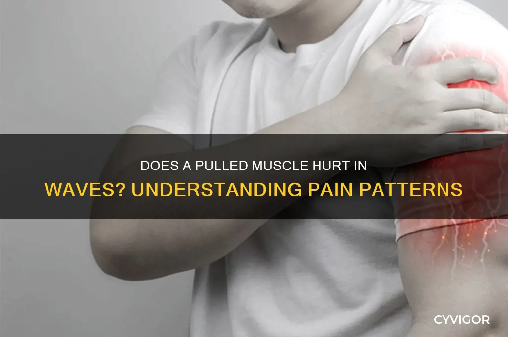 does a pulled muscle hurt in waves