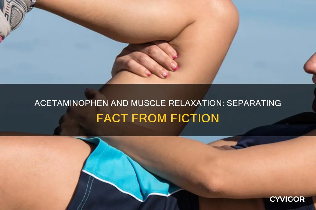 does acetaminophen relax muscles