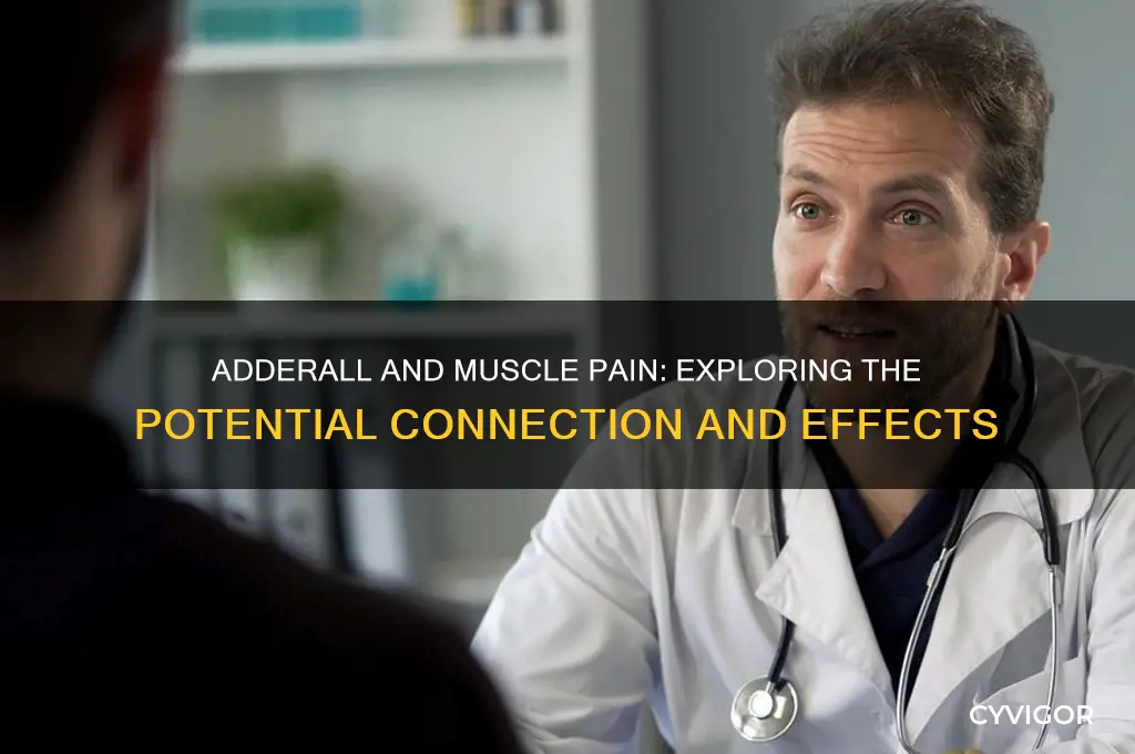 does adderall affect muscle pain