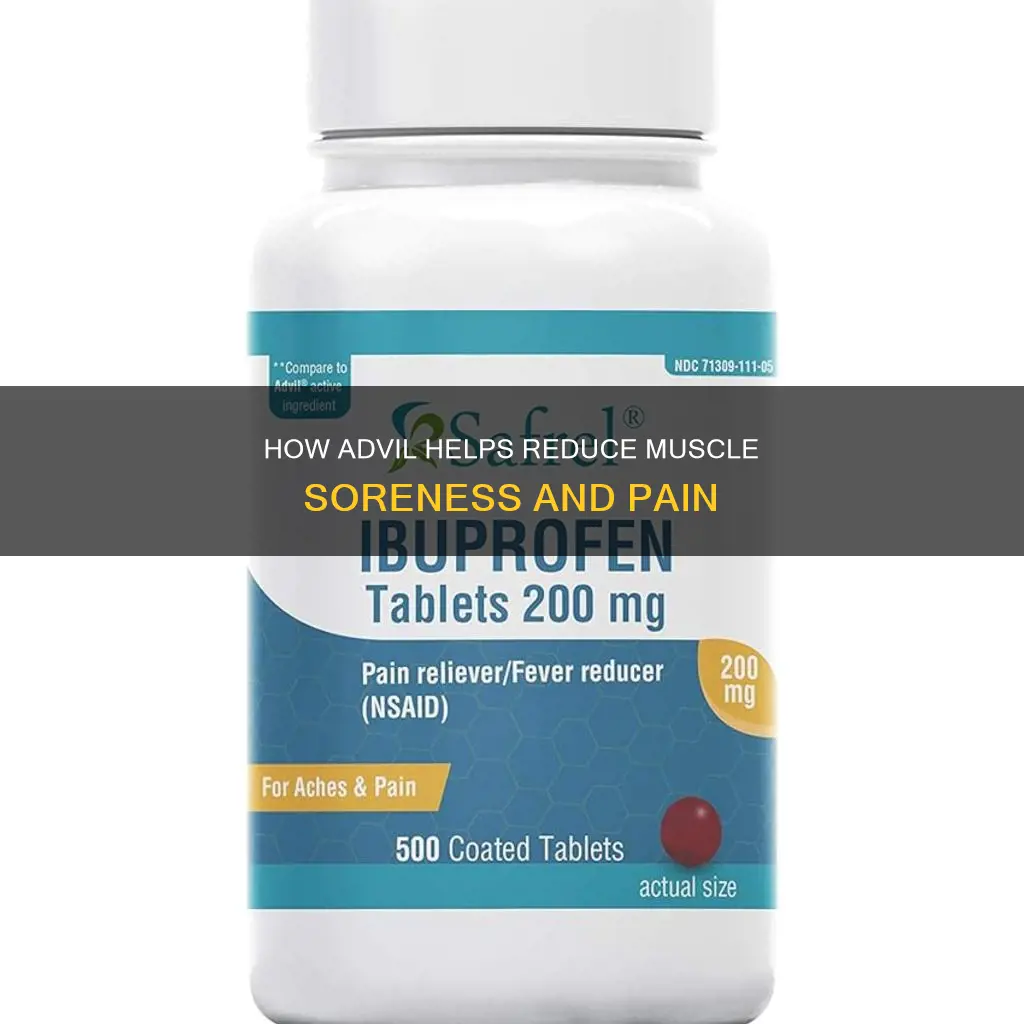 does advil reduce muscle soreness