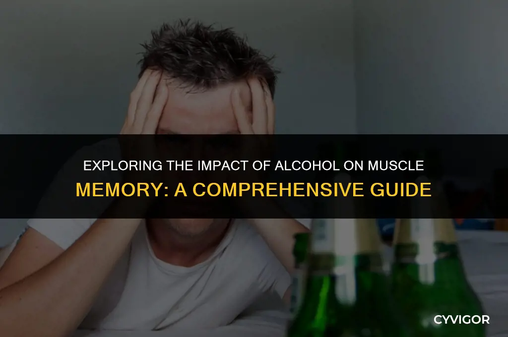 does alcohol affect muscle memory