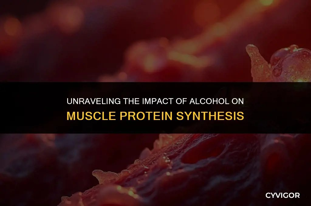 does alcohol affect muscle protein synthesis