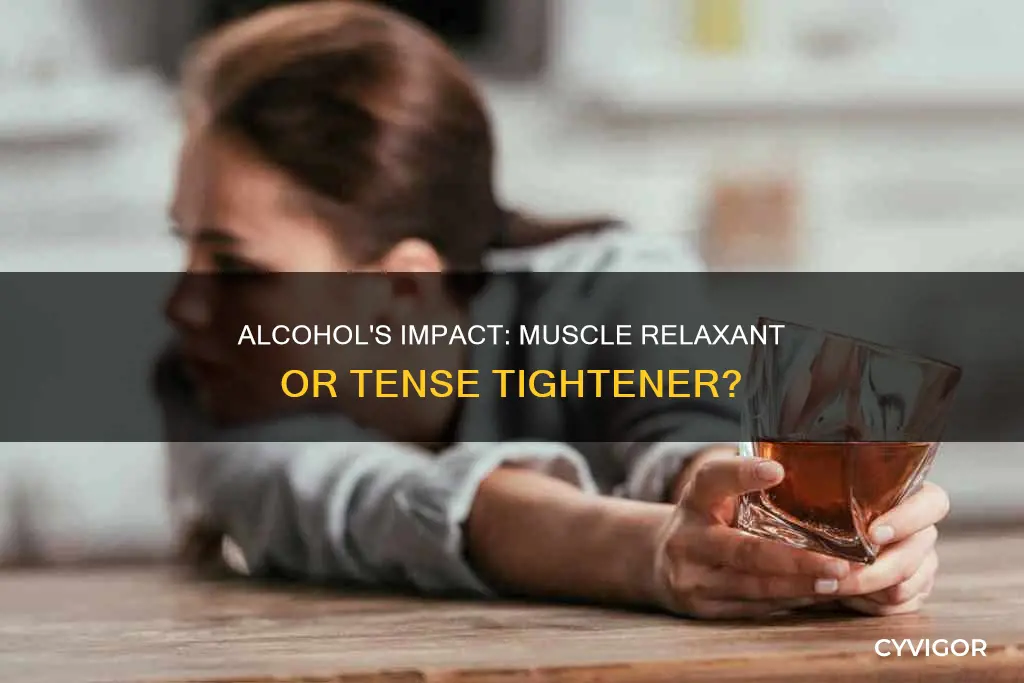 does alcohol loosen muscles