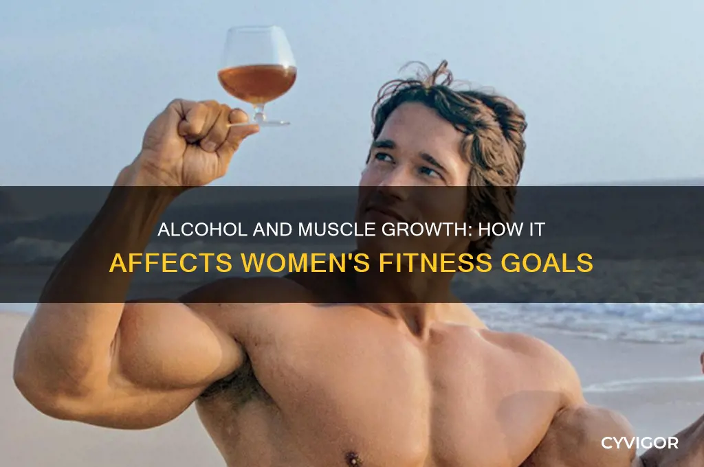 does alcohol stop muscle gains in women