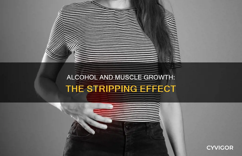 does alcohol strip muscle