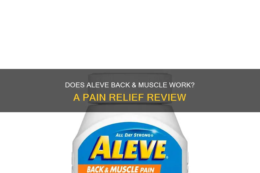 does aleve back and muscle work