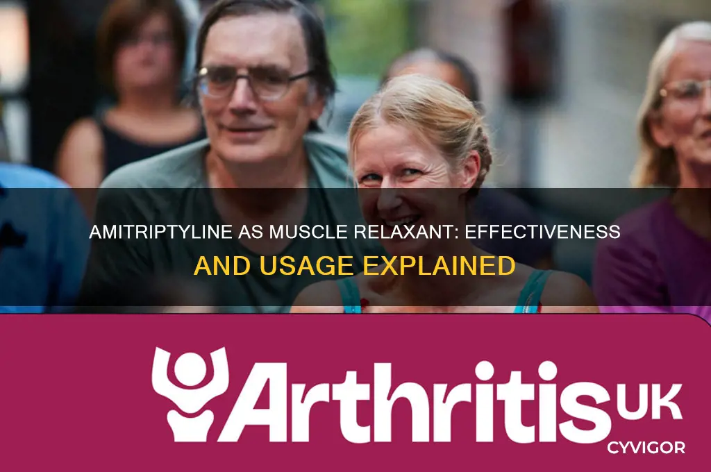 does amitriptyline work as a muscle relaxant