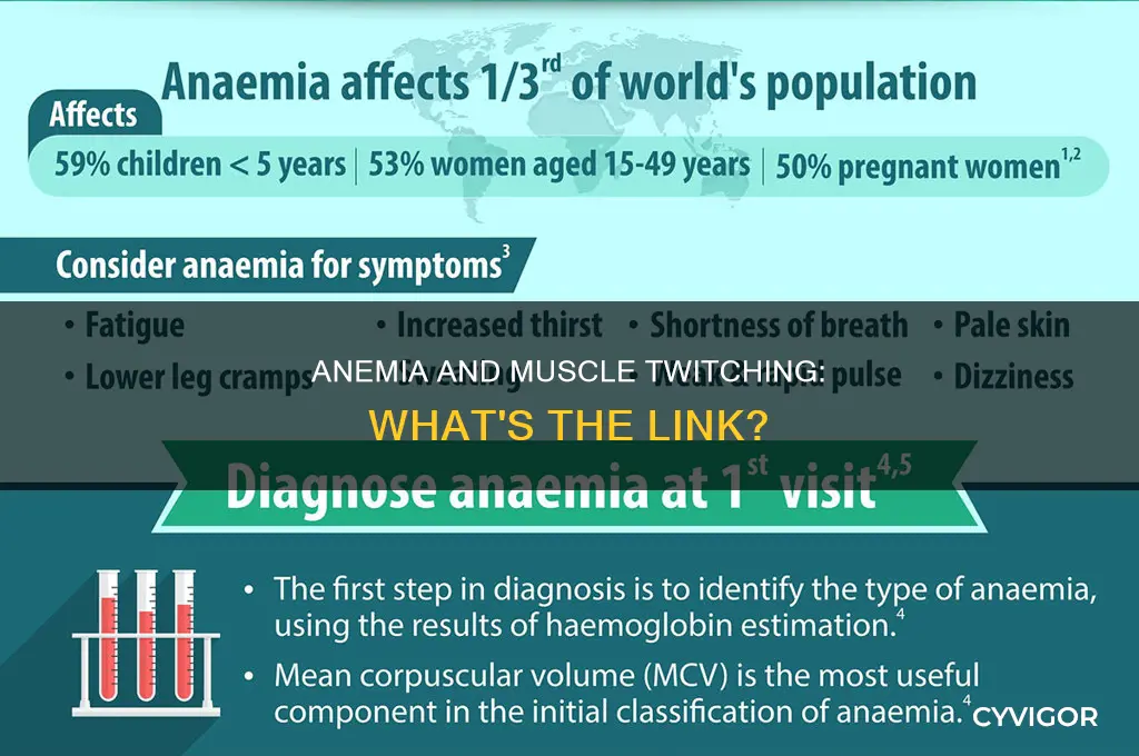 does anemia cause muscle twitching