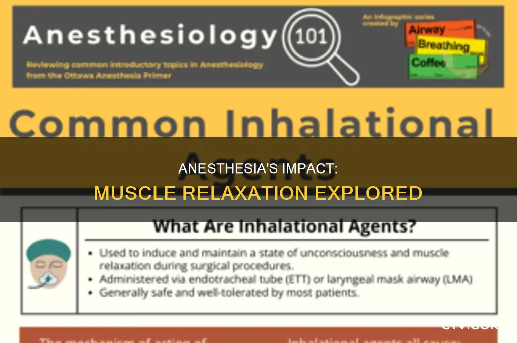 does anesthesia cause muscle relaxation