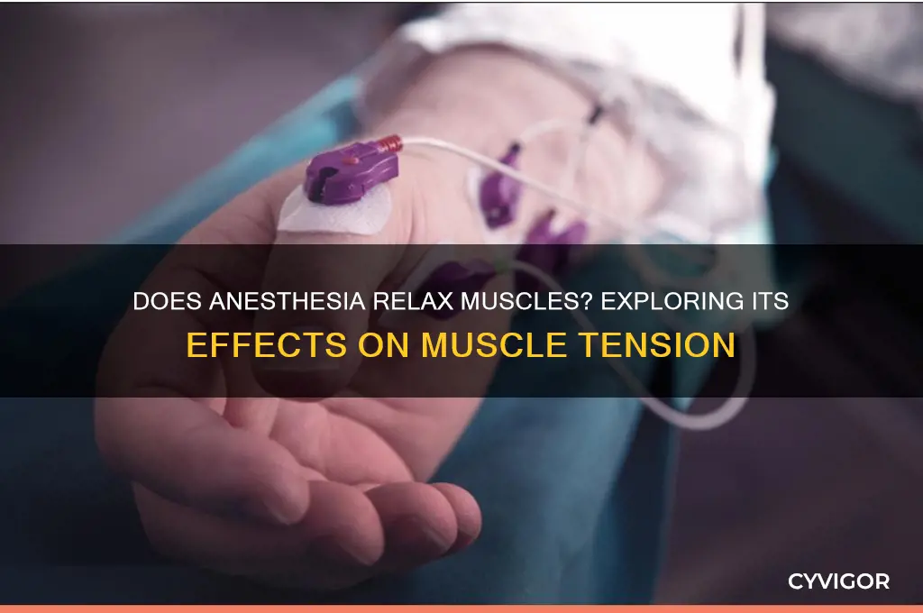 does anesthesia relax muscles