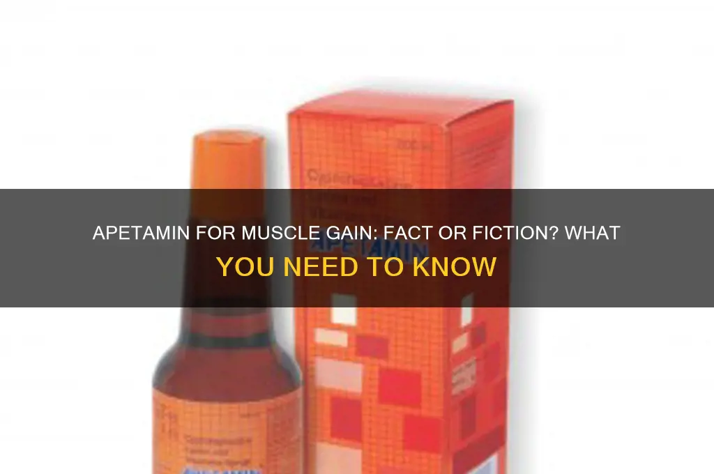 does apetamin help you gain muscle