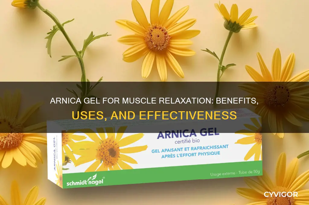 does arnica gel relax muscles