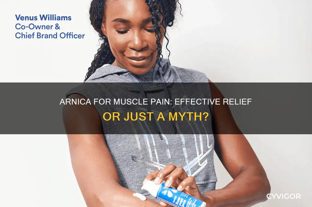 does arnica work for muscle pain