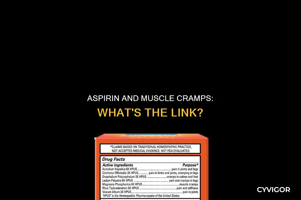 does aspirin cause muscle cramps