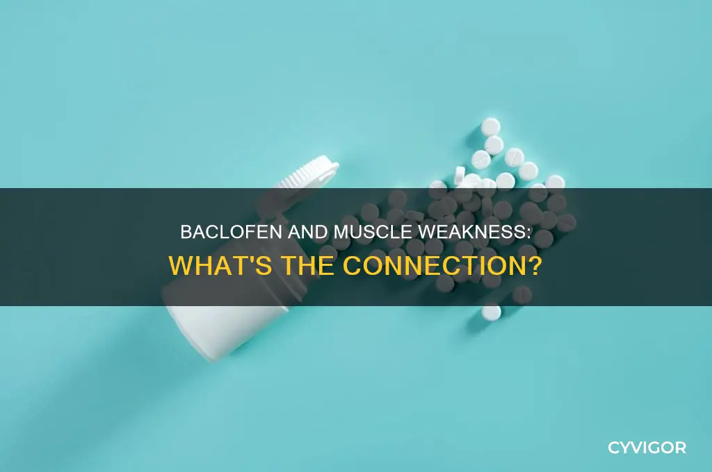 does baclofen cause muscle weakness