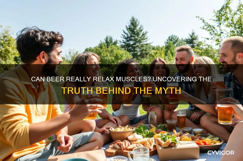does beer relax muscles