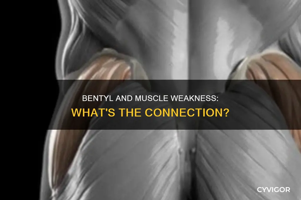 does bentyl cause muscle weakness