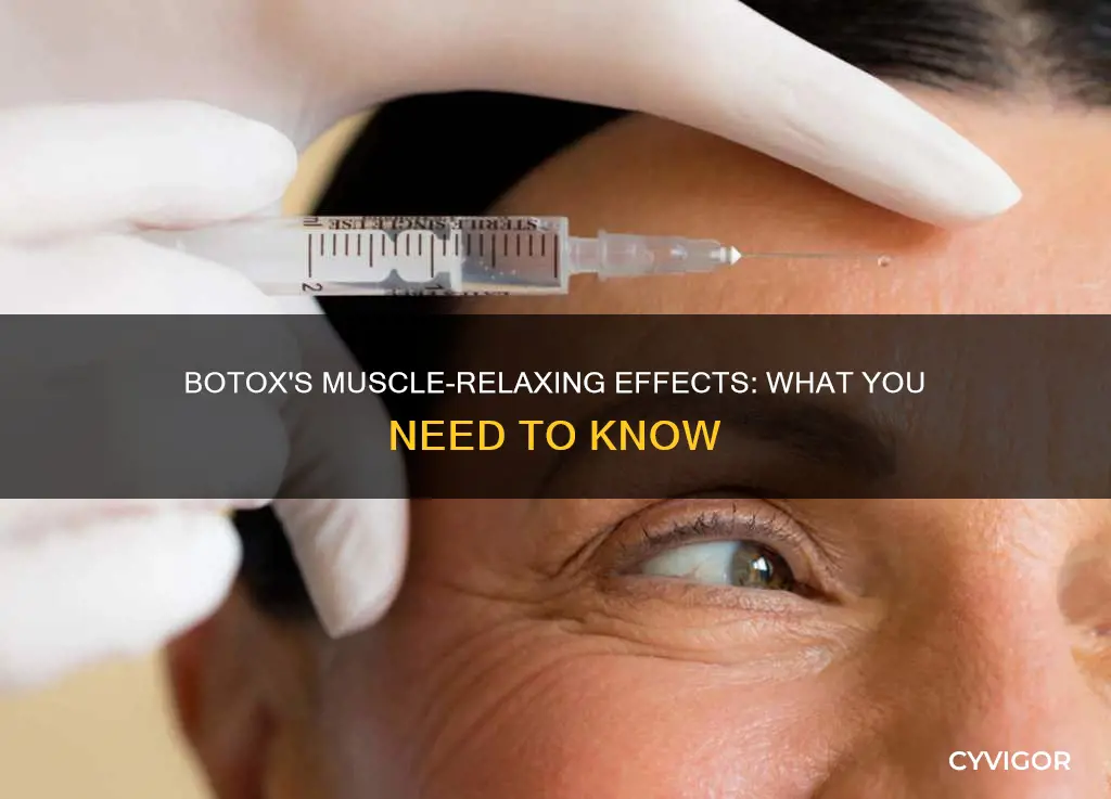 does botox break down muscle