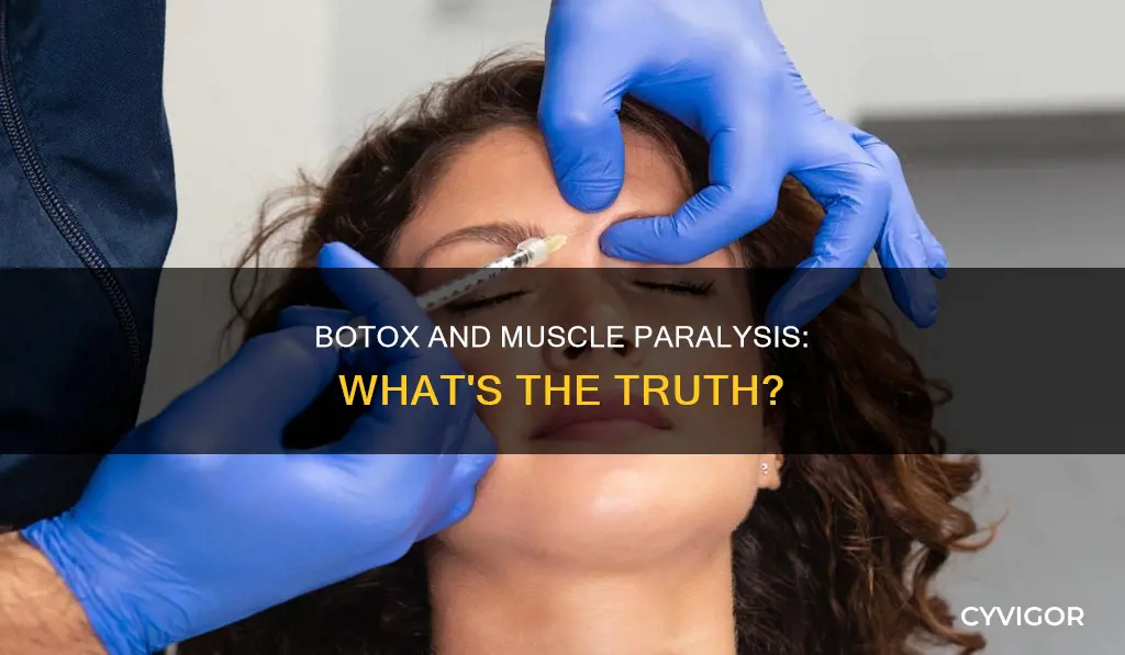 does botox paralyze the muscles