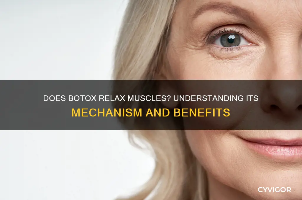 does botox relax muscles