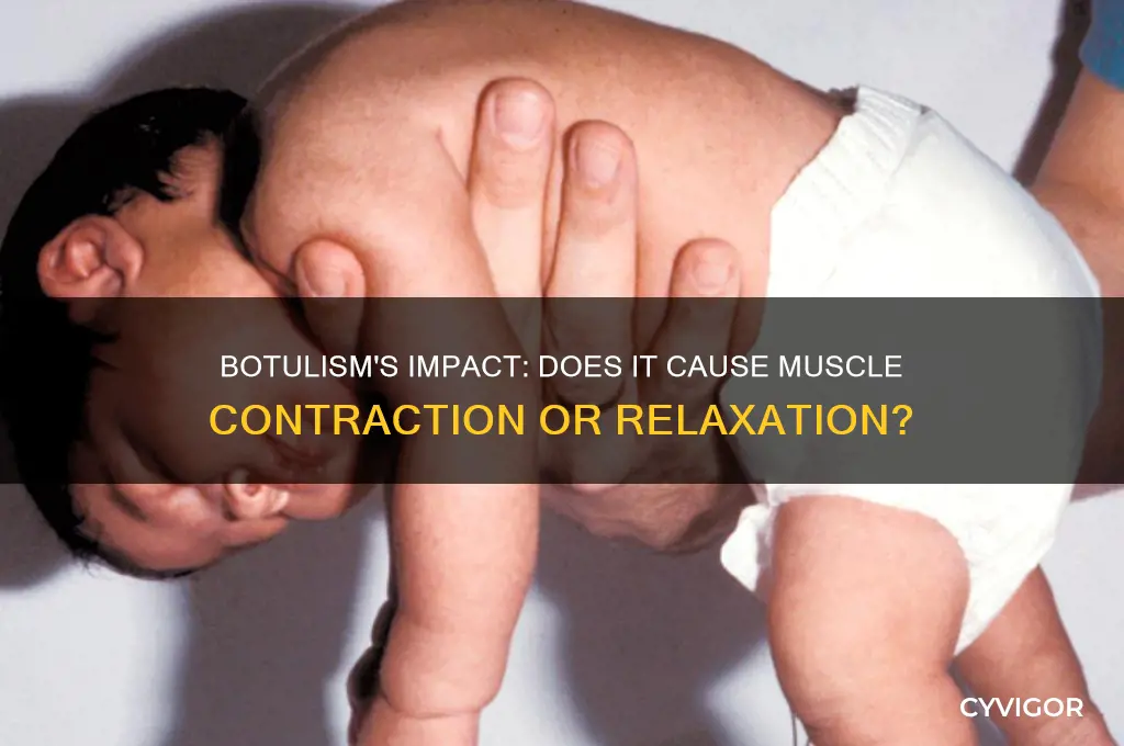 does botulism make your muscles contract or relax