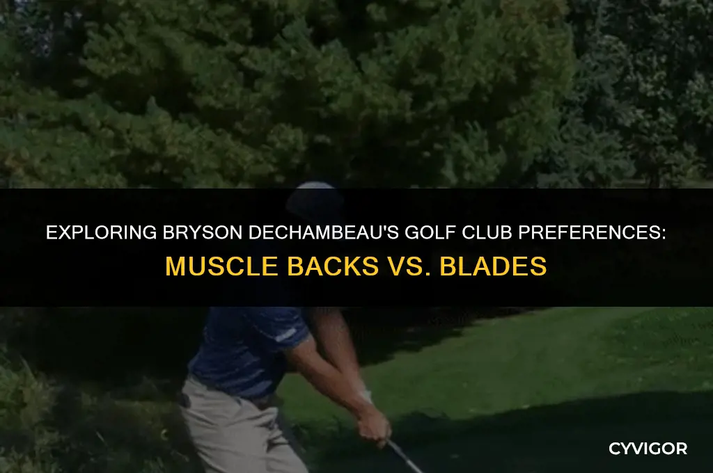 does bryson dechambeau hitt muscle backs or blades