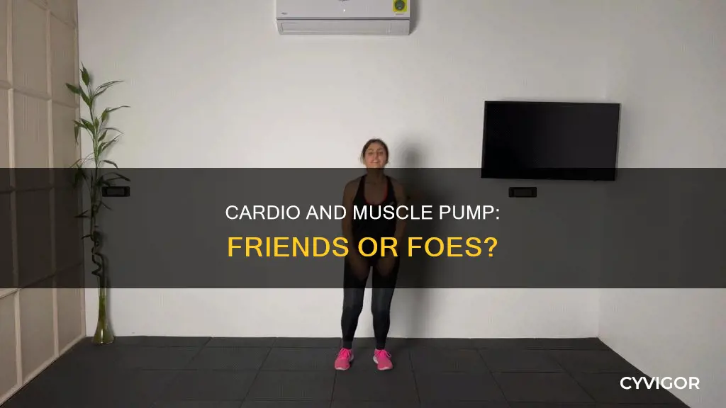 does cardio burn muscle pump
