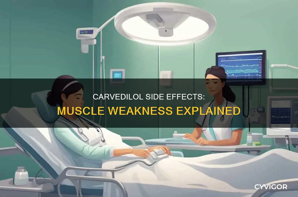 does carvedilol cause muscle weakness
