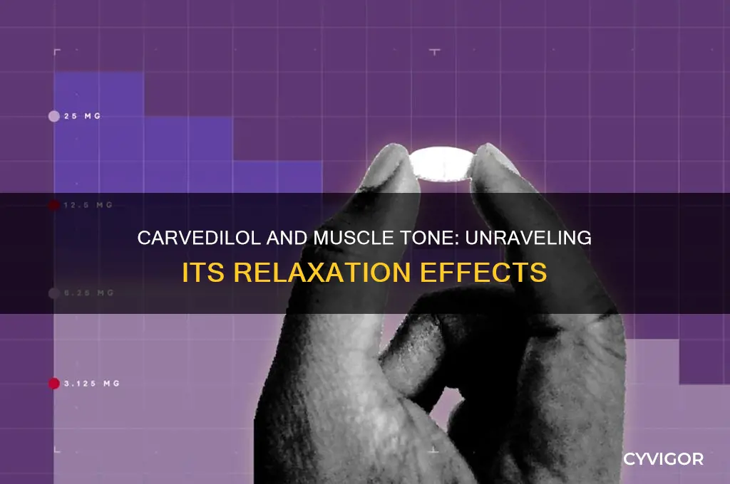 does carvedilol relax muscle tone