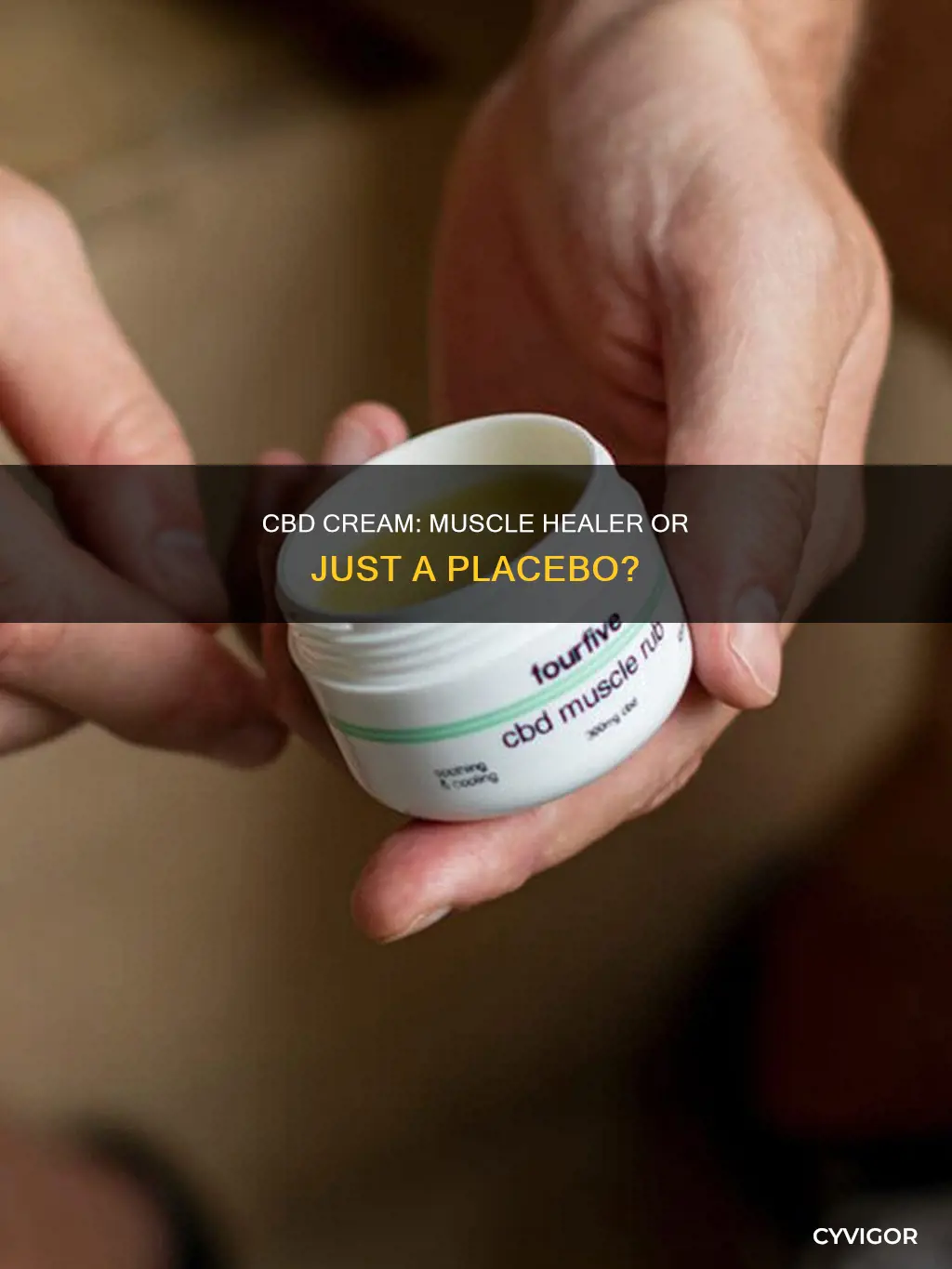does cbd cream heal muscles