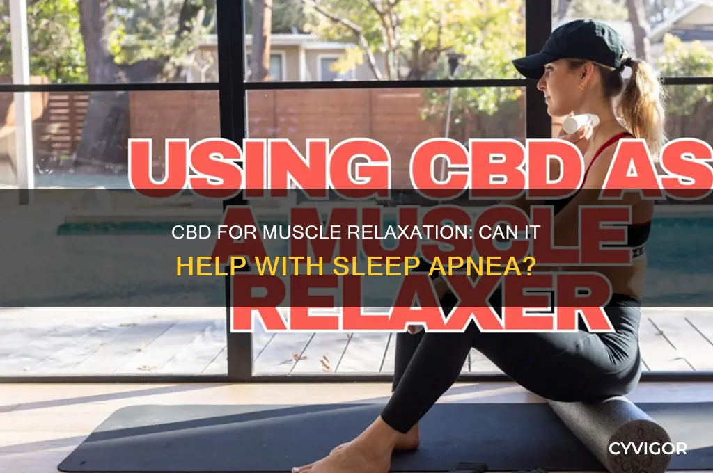 does cbd relax muscles apnea