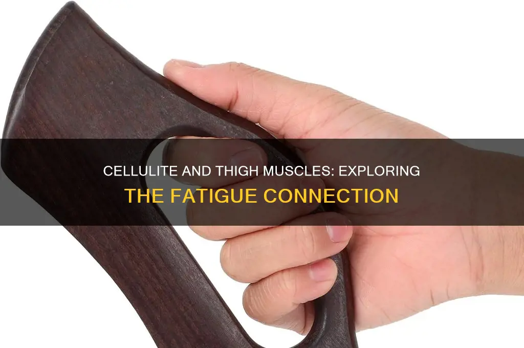 does cellulite cause muscle fatigue in thighs