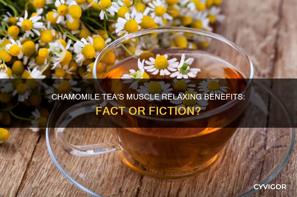 does chamomile tea relax muscles