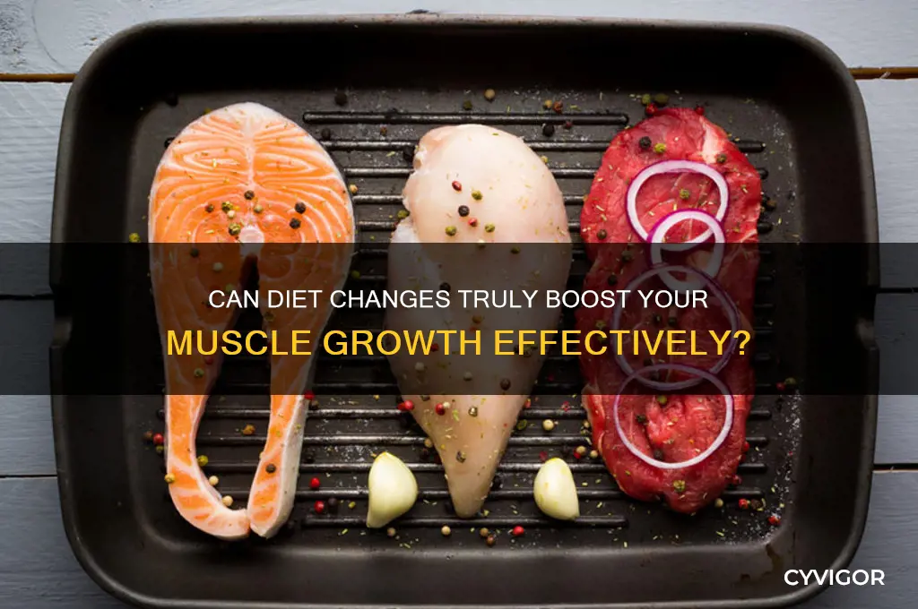 does changing your diet really affect muscle gains