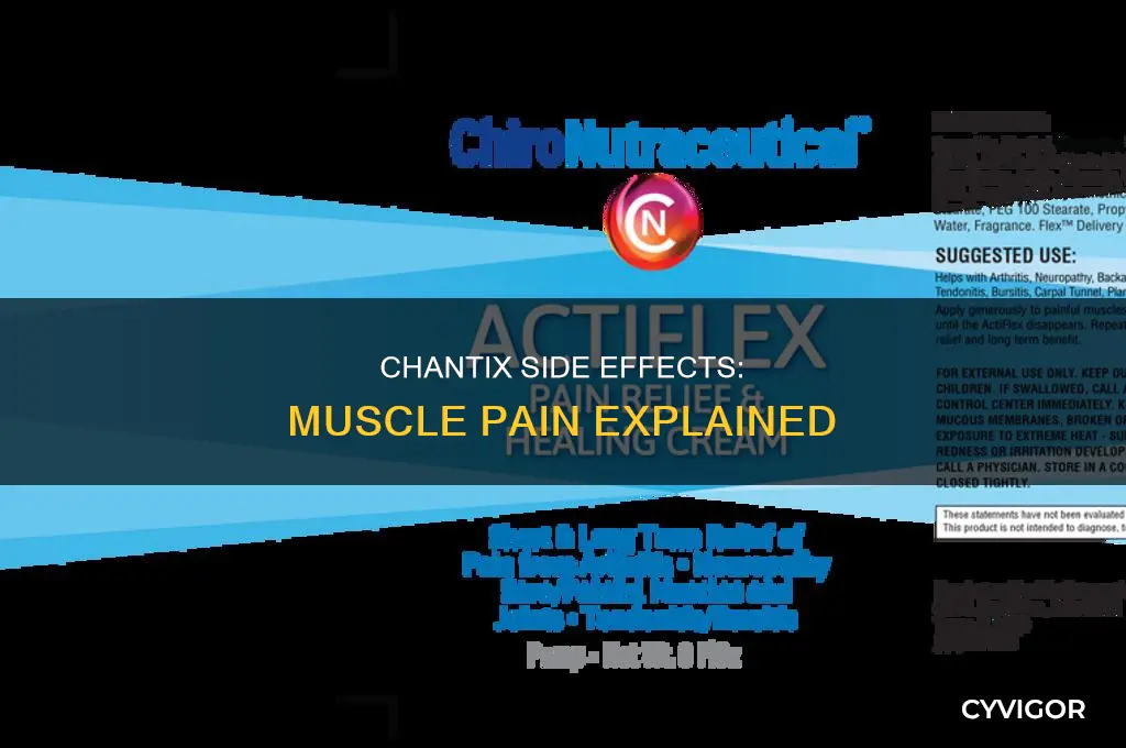 does chantix cause muscle pain