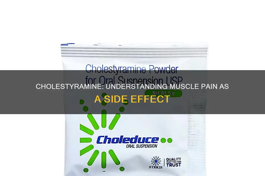 does cholestyramine cause muscle pain