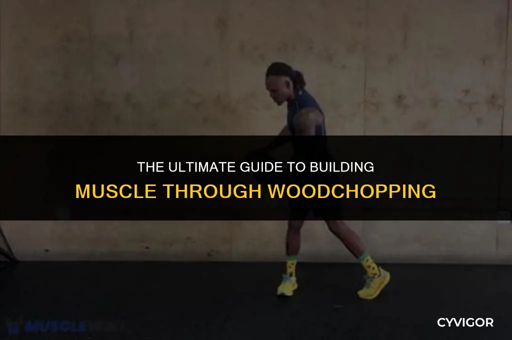 does chopping wood build muscle