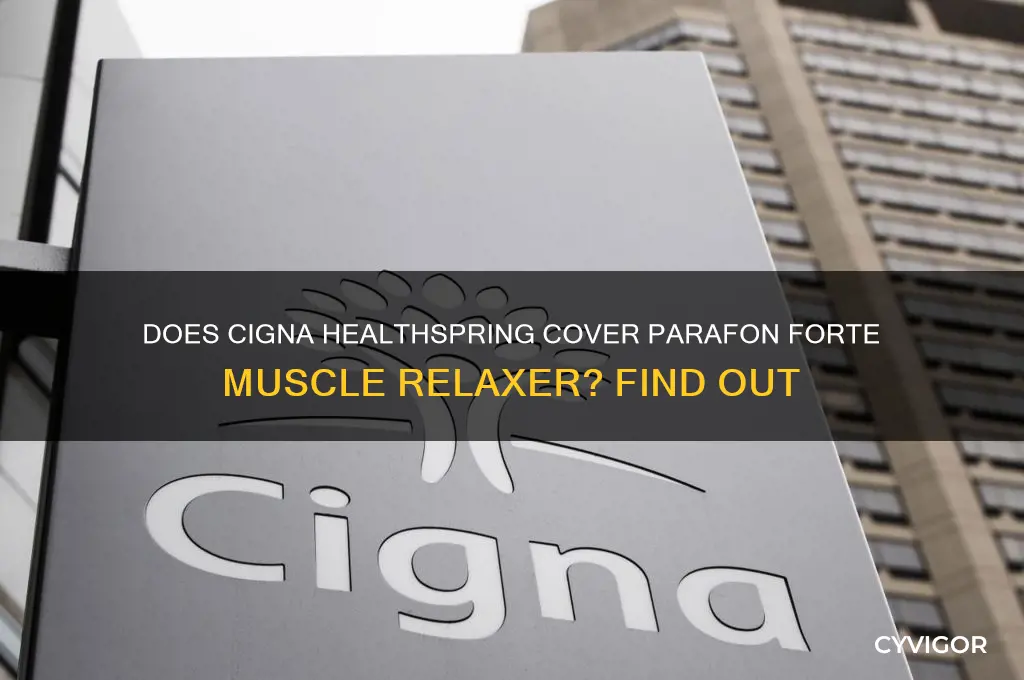 does cigna healthspring pay for parafon forte muscle relaxer