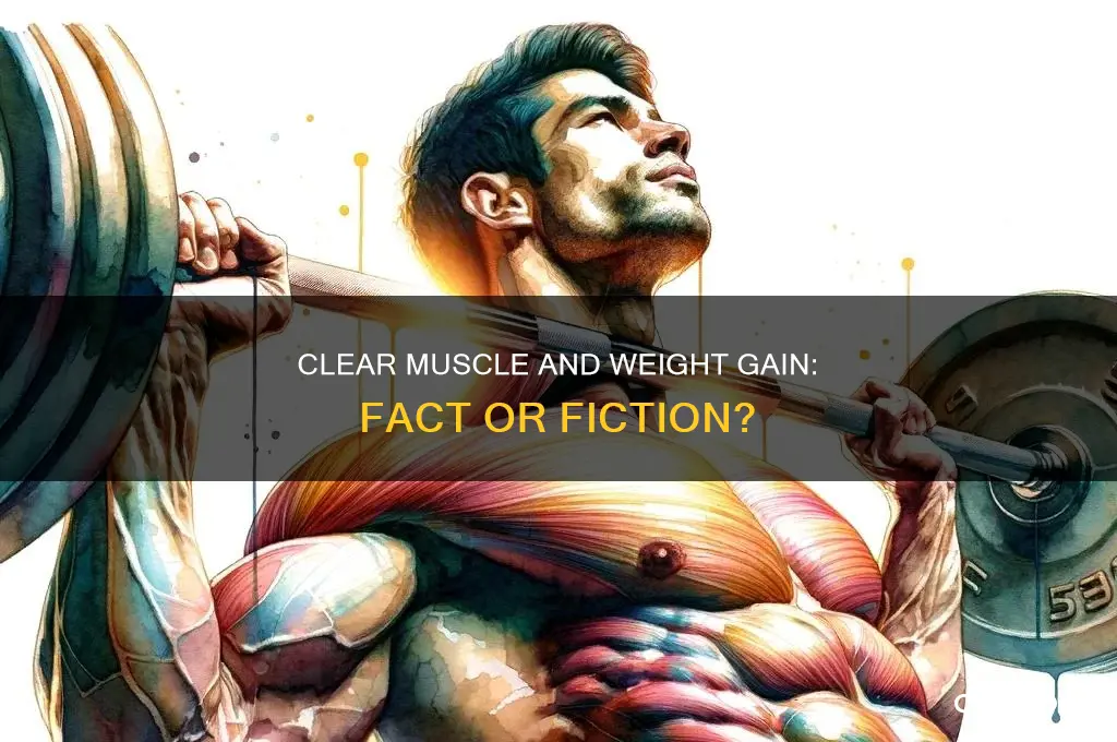 does clear muscle make you gain weight