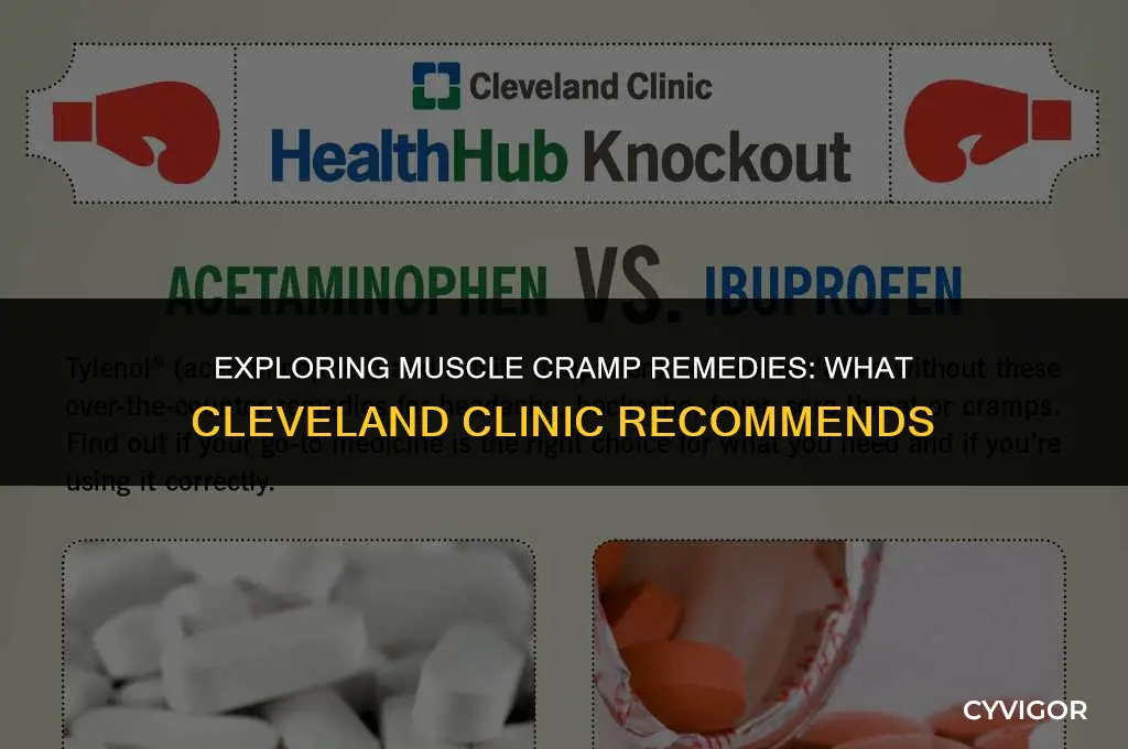 does cleveland clinic have a remedy for muscle cramps